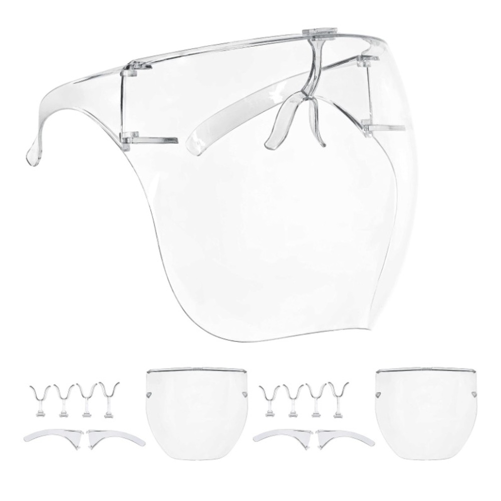 Salon World Safety (Pack of 3 Protective Face Shield Full Cover Visor Glasses